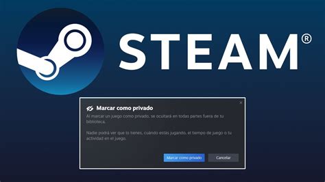 marcar como privado steam